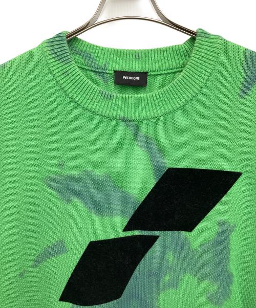 WE11DONE（ウェルダン）WE11DONE (ウェルダン) 厚手ニット グリーン サイズ:Sの古着・服飾アイテム