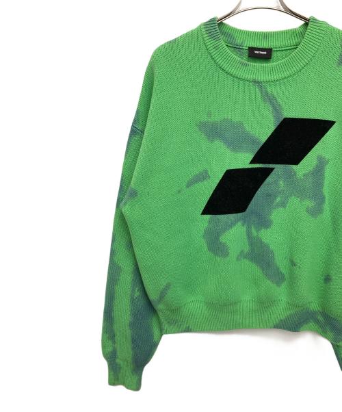 WE11DONE（ウェルダン）WE11DONE (ウェルダン) 厚手ニット グリーン サイズ:Sの古着・服飾アイテム