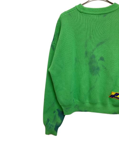 WE11DONE（ウェルダン）WE11DONE (ウェルダン) 厚手ニット グリーン サイズ:Sの古着・服飾アイテム