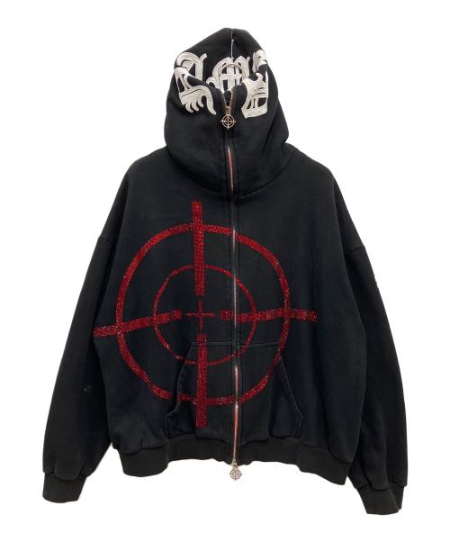 NAMED collective（ネームドコレクティブ）Named Collective (ネームドコレクティブ) ジップパーカー ブラック×レッド サイズ:XLの古着・服飾アイテム