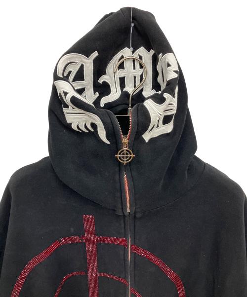 NAMED collective（ネームドコレクティブ）Named Collective (ネームドコレクティブ) ジップパーカー ブラック×レッド サイズ:XLの古着・服飾アイテム