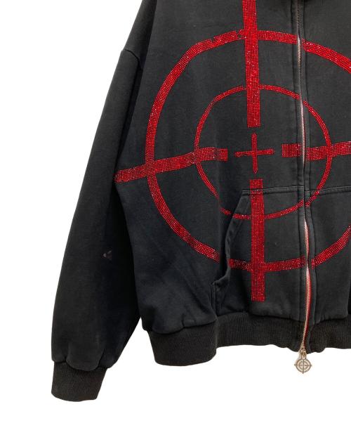 NAMED collective（ネームドコレクティブ）Named Collective (ネームドコレクティブ) ジップパーカー ブラック×レッド サイズ:XLの古着・服飾アイテム