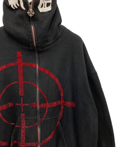 NAMED collective（ネームドコレクティブ）Named Collective (ネームドコレクティブ) ジップパーカー ブラック×レッド サイズ:XLの古着・服飾アイテム