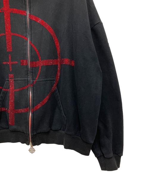 NAMED collective（ネームドコレクティブ）Named Collective (ネームドコレクティブ) ジップパーカー ブラック×レッド サイズ:XLの古着・服飾アイテム