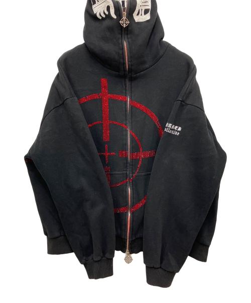 NAMED collective（ネームドコレクティブ）Named Collective (ネームドコレクティブ) ジップパーカー ブラック×レッド サイズ:XLの古着・服飾アイテム