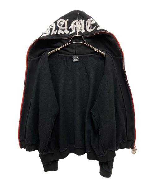 NAMED collective（ネームドコレクティブ）Named Collective (ネームドコレクティブ) ジップパーカー ブラック×レッド サイズ:XLの古着・服飾アイテム