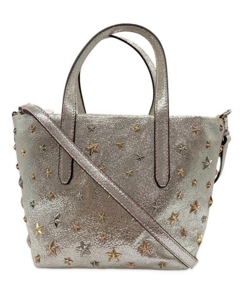 JIMMY CHOO（ジミーチュウ）JIMMY CHOO (ジミーチュウ) 2WAYバッグ シルバー×ピンクの古着・服飾アイテム