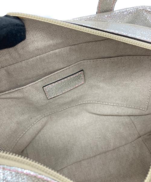 JIMMY CHOO（ジミーチュウ）JIMMY CHOO (ジミーチュウ) 2WAYバッグ シルバー×ピンクの古着・服飾アイテム