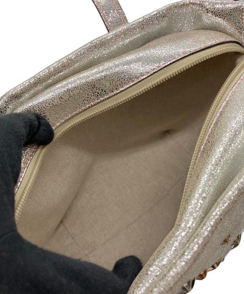 JIMMY CHOO（ジミーチュウ）JIMMY CHOO (ジミーチュウ) 2WAYバッグ シルバー×ピンクの古着・服飾アイテム