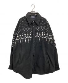 Onitsuka Tiger（オニツカタイガー）の古着「フリースジャケット」｜ブラック×ホワイト