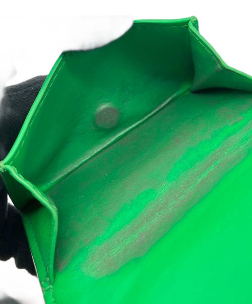 BOTTEGA VENETA（ボッテガベネタ）BOTTEGA VENETA (ボッテガベネタ) イントレチャート　3つ折り財布 グリーンの古着・服飾アイテム