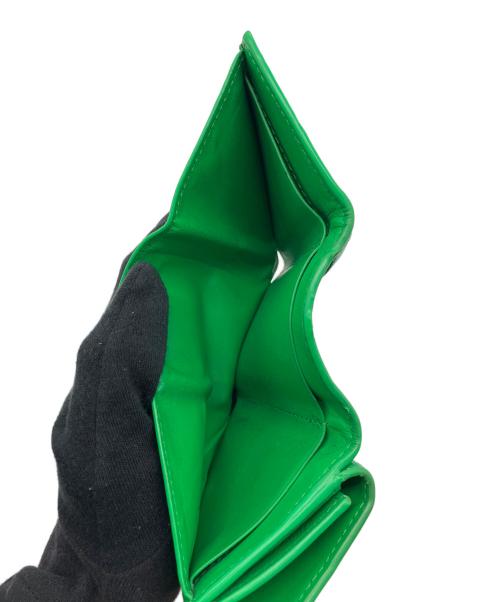 BOTTEGA VENETA（ボッテガベネタ）BOTTEGA VENETA (ボッテガベネタ) イントレチャート　3つ折り財布 グリーンの古着・服飾アイテム