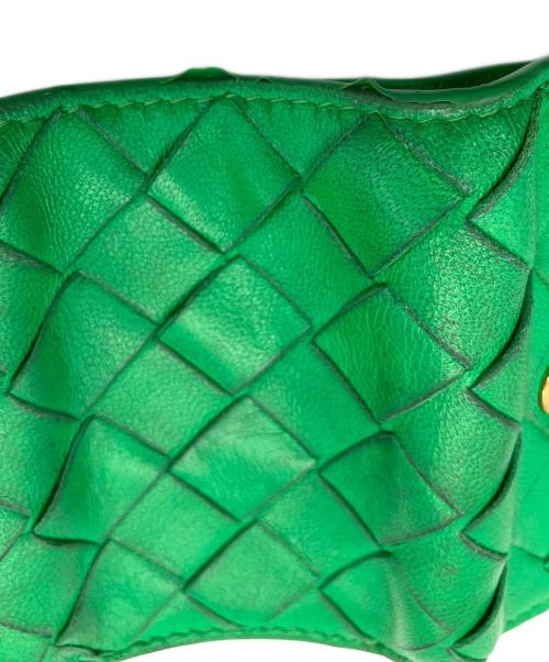 BOTTEGA VENETA（ボッテガベネタ）BOTTEGA VENETA (ボッテガベネタ) イントレチャート　3つ折り財布 グリーンの古着・服飾アイテム