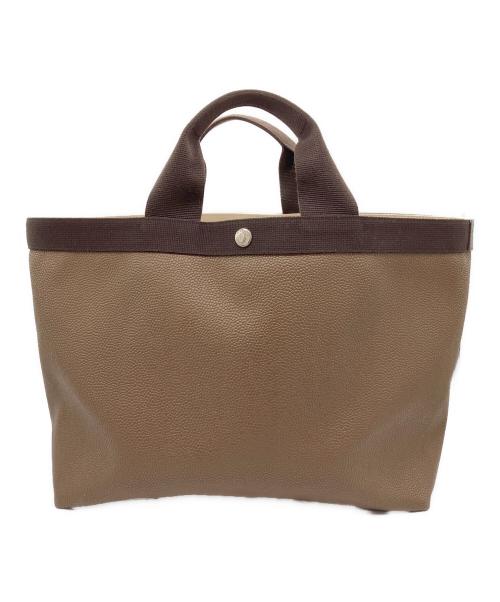 Herve Chapelier（エルベシャプリエ）Herve Chapelier (エルベシャプリエ) ハンドバッグ ブラウンの古着・服飾アイテム