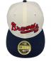 New Era (ニューエラ) キャップ ブラック×ホワイト：4000円