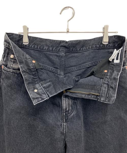 H BEAUTY&YOUTH（エイチ ビューティー&ユース）H BEAUTY&YOUTH (エイチ ビューティー&ユース) デニムフレア5Pパンツ ブラック サイズ:Lの古着・服飾アイテム