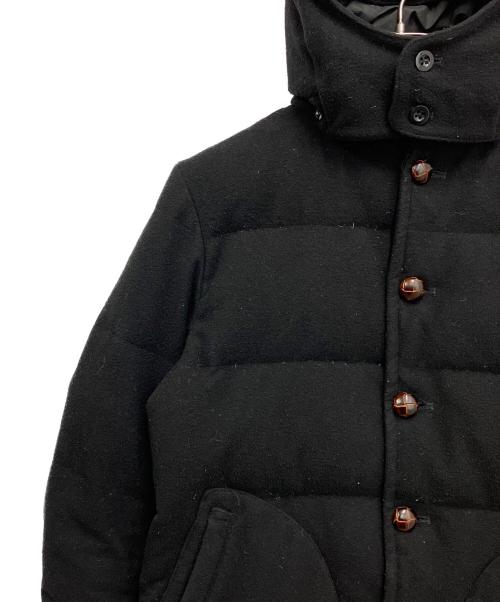 DANTON（ダントン）DANTON (ダントン) BEAMS (ビームス) ウールモッサダウンジャケット ブラック サイズ:Mの古着・服飾アイテム