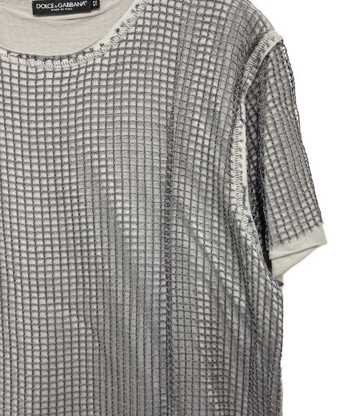 DOLCE & GABBANA（ドルチェ＆ガッバーナ）DOLCE & GABBANA (ドルチェ＆ガッバーナ) 半袖カットソー グレー サイズ:SIZE52の古着・服飾アイテム
