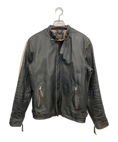 Schott（ショット）shott (ショット) レザージャケット ブラック サイズ:Mの古着・服飾アイテム