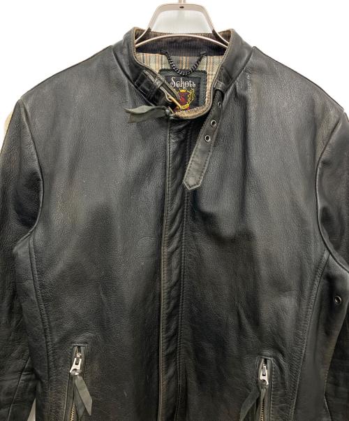 Schott（ショット）shott (ショット) レザージャケット ブラック サイズ:Mの古着・服飾アイテム