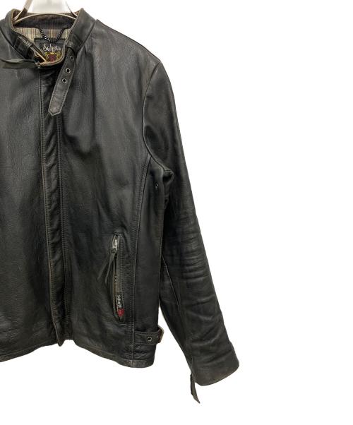 Schott（ショット）shott (ショット) レザージャケット ブラック サイズ:Mの古着・服飾アイテム