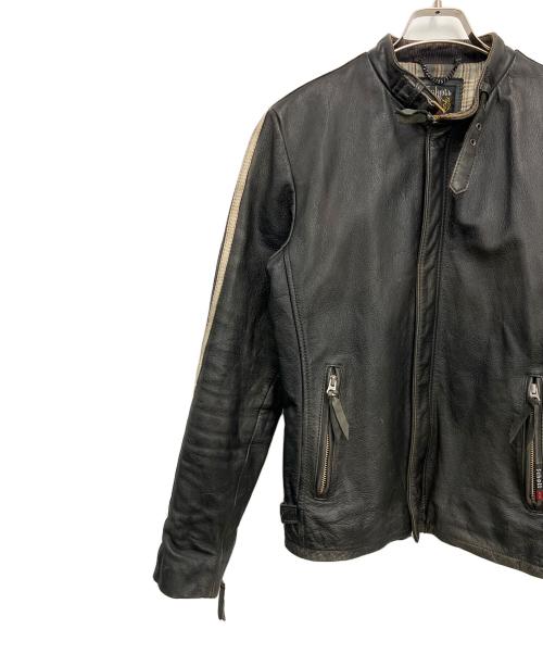 Schott（ショット）shott (ショット) レザージャケット ブラック サイズ:Mの古着・服飾アイテム