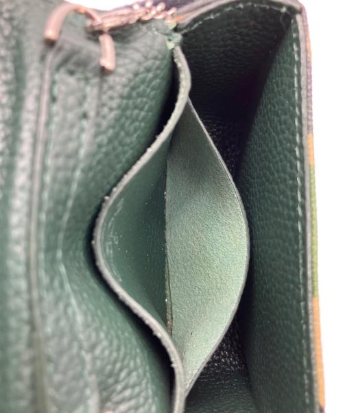 A BATHING APE（ア ベイシング エイプ）A BATHING APE (ア ベイシング エイプ) ミニショルダーバッグ グリーン×ベージュの古着・服飾アイテム