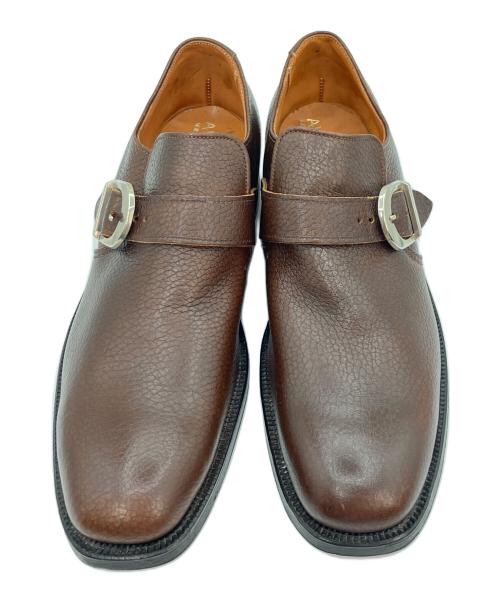 Alden（オールデン）Alden (オールデン) シングルモンクストラップ シューズ  ブラウン サイズ:9の古着・服飾アイテム