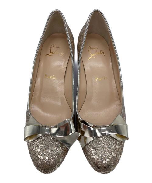 Christian Louboutin（クリスチャン・ルブタン）Christian Louboutin (クリスチャン・ルブタン) minima 45 glitter ゴールドカラー サイズ:SIZE36の古着・服飾アイテム