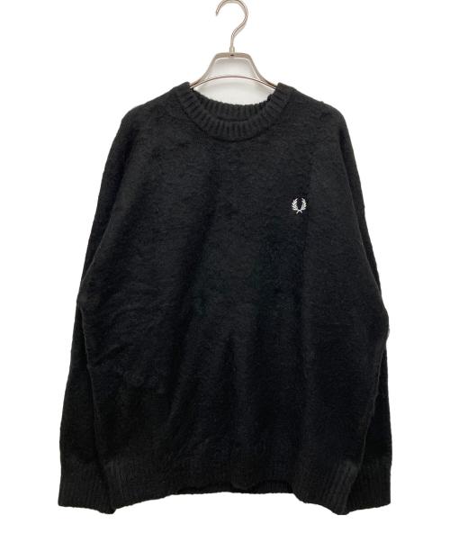 BEAMS（ビームス）BEAMS (ビームス) FRED PERRY (フレッドペリー) 厚手ニット ブラック サイズ:Lの古着・服飾アイテム