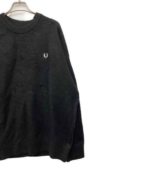 BEAMS（ビームス）BEAMS (ビームス) FRED PERRY (フレッドペリー) 厚手ニット ブラック サイズ:Lの古着・服飾アイテム
