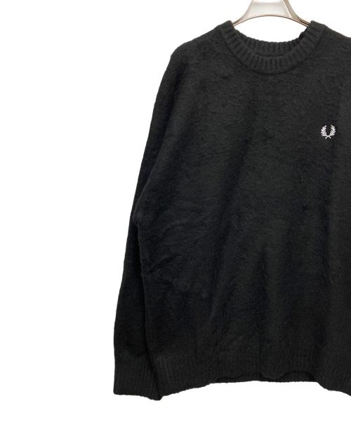 BEAMS（ビームス）BEAMS (ビームス) FRED PERRY (フレッドペリー) 厚手ニット ブラック サイズ:Lの古着・服飾アイテム