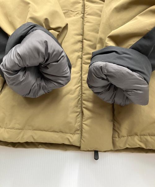 FIRST DOWN（ファーストダウン）FIRST DOWN (ファーストダウン) ダウンジャケット ベージュ×ブラック サイズ:XLの古着・服飾アイテム