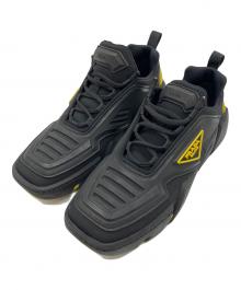 PRADA（プラダ）の古着「Techno Stretch Fabric Sneaker」｜ブラック×イエロー