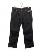 VANSON×トムとジェリーバンソン×トムトジェリー）の古着「デニムパンツ」｜ブラック