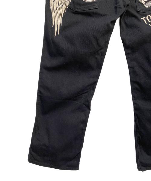 VANSON（バンソン）VANSON (バンソン) トムとジェリー (トムトジェリー) デニムパンツ ブラック サイズ:W34の古着・服飾アイテム