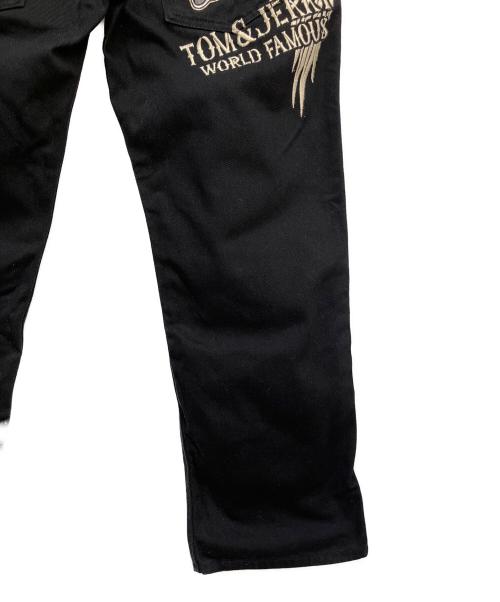 VANSON（バンソン）VANSON (バンソン) トムとジェリー (トムトジェリー) デニムパンツ ブラック サイズ:W34の古着・服飾アイテム