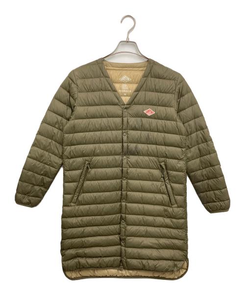 DANTON（ダントン）DANTON (ダントン) Vネックロングインナーダウンコート オリーブ サイズ:36の古着・服飾アイテム