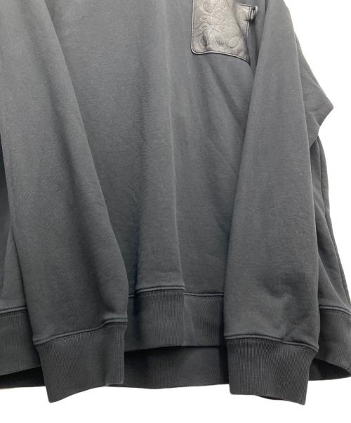 LOEWE（ロエベ）LOEWE (ロエベ) アナグラムパッチポケットフーディー ブラック サイズ:XLの古着・服飾アイテム