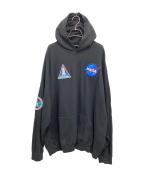 BALENCIAGAバレンシアガ）の古着「Space Boxy Hoodie（スペースボクシーフーディ)」｜ブラック