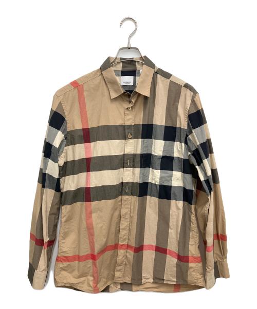 BURBERRY LONDON（バーバリーロンドン）BURBERRY LONDON (バーバリーロンドン) ノバチェックシャツ ブラウン サイズ:XLの古着・服飾アイテム