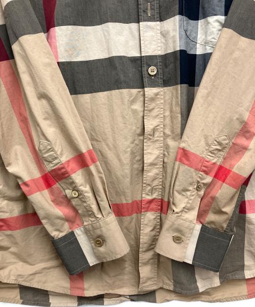 BURBERRY LONDON（バーバリーロンドン）BURBERRY LONDON (バーバリーロンドン) ノバチェックシャツ ブラウン サイズ:XLの古着・服飾アイテム