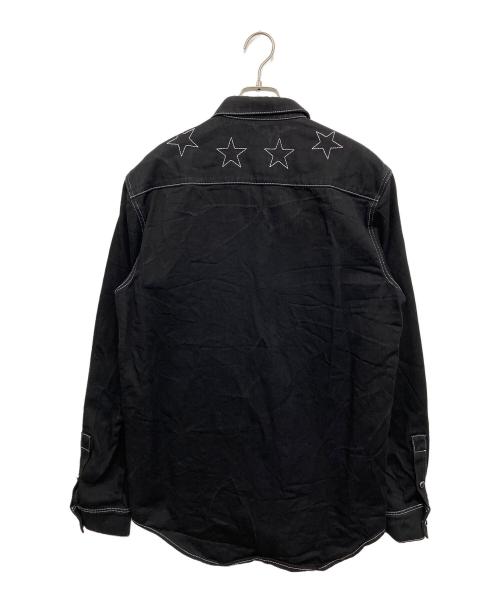 GIVENCHY（ジバンシィ）GIVENCHY (ジバンシィ) デニムシャツ ブラック サイズ:Lの古着・服飾アイテム