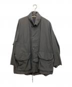 AURALEEオーラリー）の古着「WASHED FINX RIPSTOP CHAMBRAY BIG FIELD BLOUSON」｜ブラック