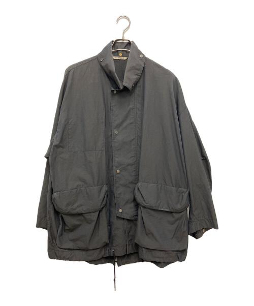 AURALEE（オーラリー）AURALEE (オーラリー) WASHED FINX RIPSTOP CHAMBRAY BIG FIELD BLOUSON ブラック サイズ:XLの古着・服飾アイテム