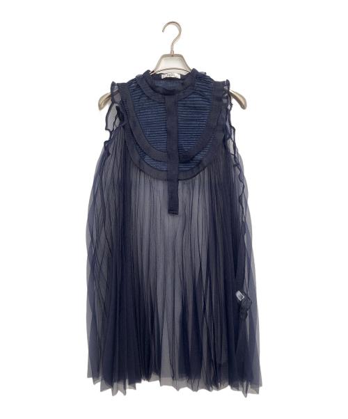 Snidel（スナイデル）Snidel (スナイデル) ノースリーブワンピース ネイビー サイズ:Freeの古着・服飾アイテム