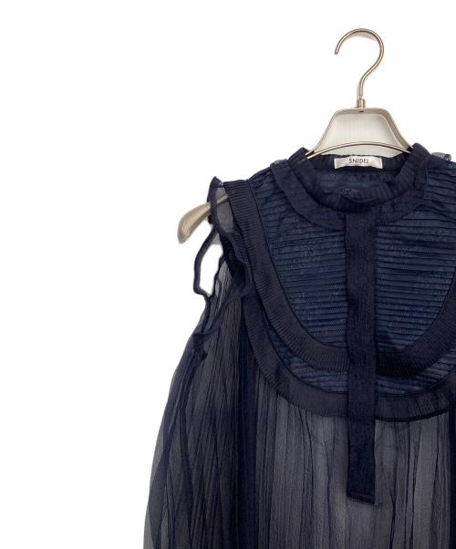 Snidel（スナイデル）Snidel (スナイデル) ノースリーブワンピース ネイビー サイズ:Freeの古着・服飾アイテム