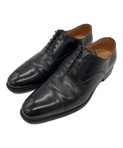 SCOTCH GRAIN（スコッチグレイン）SCOTCH GRAIN (スコッチグレイン) ストレートチップシューズ ブラック サイズ:25cmの古着・服飾アイテム