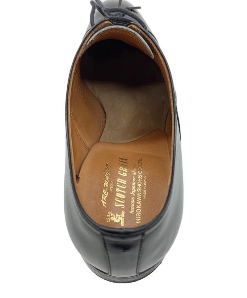 SCOTCH GRAIN（スコッチグレイン）SCOTCH GRAIN (スコッチグレイン) ストレートチップシューズ ブラック サイズ:25cmの古着・服飾アイテム