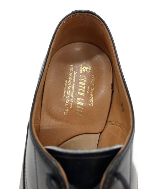SCOTCH GRAIN（スコッチグレイン）SCOTCH GRAIN (スコッチグレイン) ストレートチップシューズ ブラック サイズ:25cmの古着・服飾アイテム